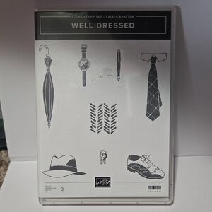 Stampin' Up! Well Dressed Cling Stamp Set - Black and White Designs